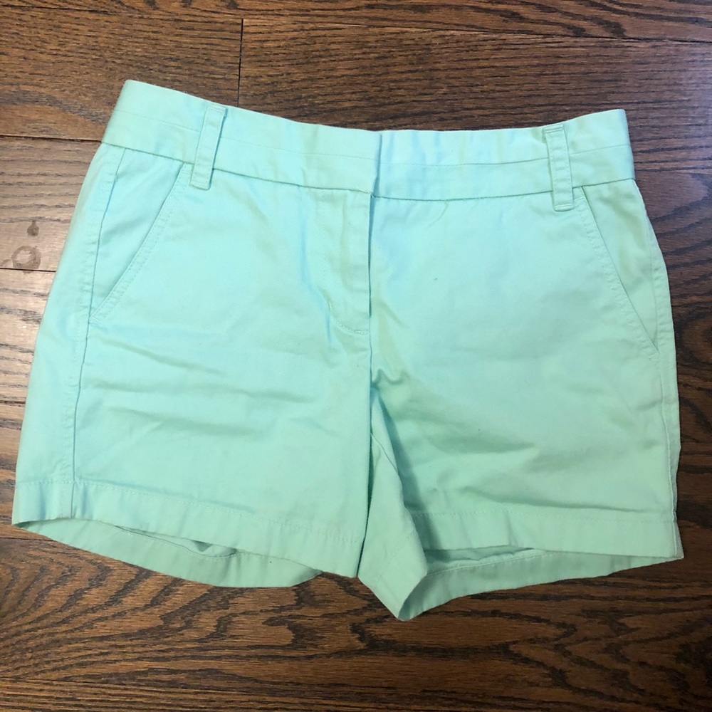 JCrew Mint Chino Shorts NWT